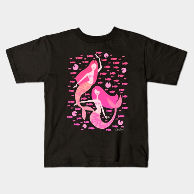 Mermaids Kids T-Shirt by CatCoq